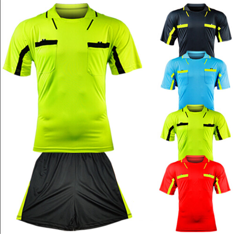 Power Punch Selzer IND Men x27 s Short Sleeve Soccer Referee Kit OEM Uniforms with Football Ref - Angle 4