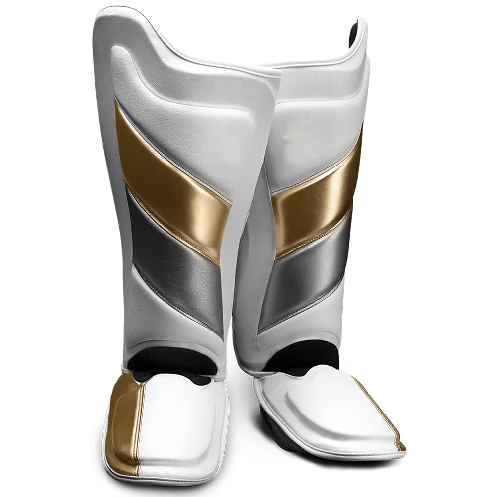 Power Punch Custom Quality Protective Durable Shin Guards for Martial Arts Training Angle 2