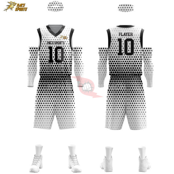 Power Punch Adult Men Basketball Uniform Sets Summer Breathable Quick Dry Sleeveless Customizab - Angle 3