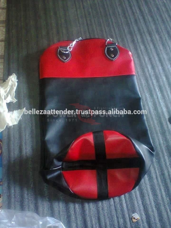 Power Punch Custom Logo High Quality Empty Punching Bags with Vinyl &amp; Leather Angle 5